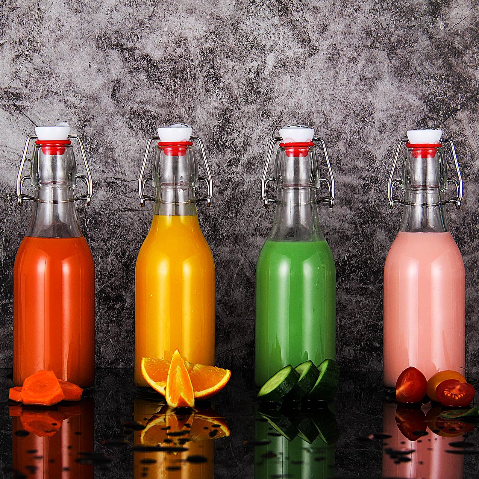 YEBODA dishwasher-safe glass bottle ready for quick cleaning