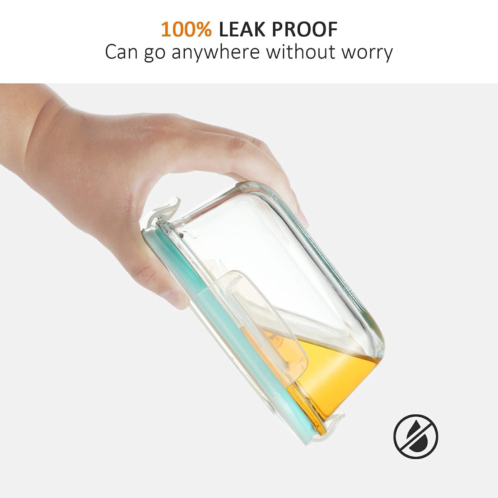 YEBODA 28oz four-pack fits home and restaurant storage needs.