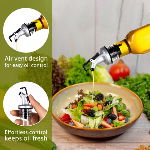 YEBODA glass oil dispenser set in kitchen for elegant, mess-free seasoning