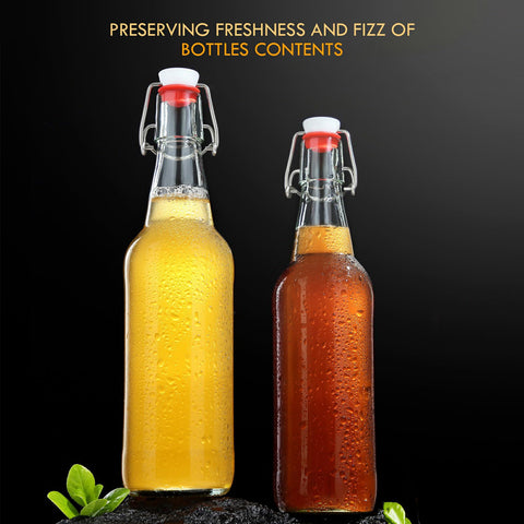 YEBODA juice bottle 16oz, transparent glass shows freshness and flavors