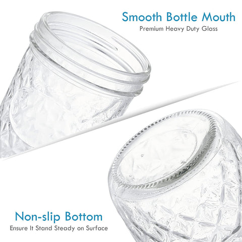 YEBODA refrigerator-safe glass jar for pantry organization
