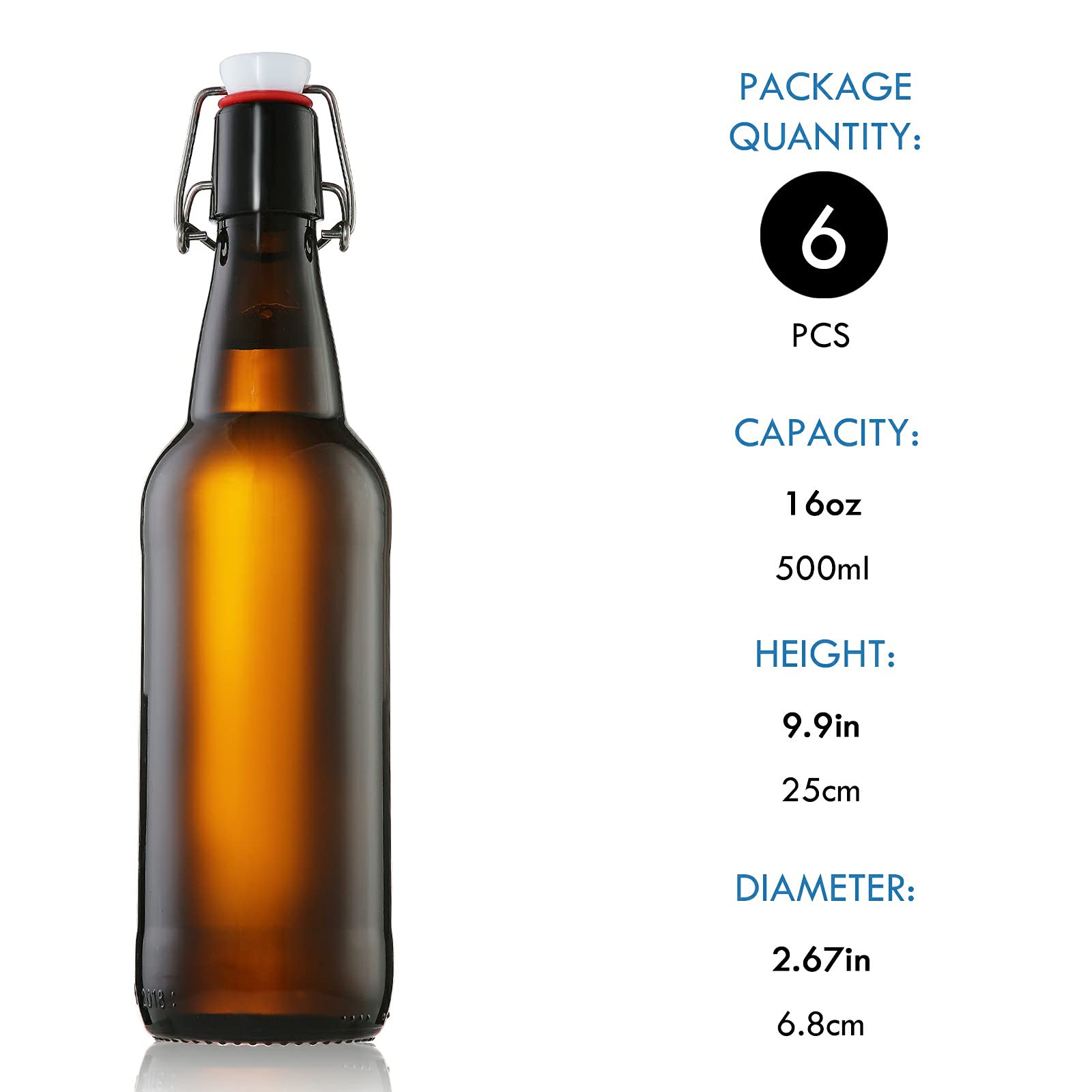 YEBODA bottles ideal for beer, kombucha, soda, or vanilla extract.