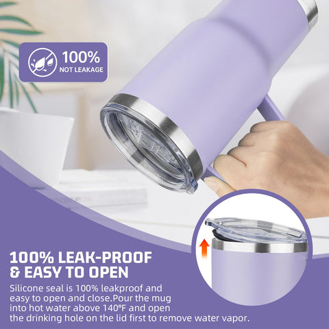 Tapered bottom of YEBTS Life tumbler fits car cup holders securely