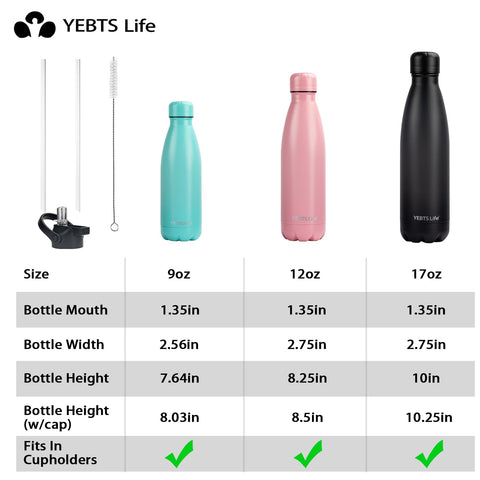 18/8 stainless steel construction is BPA-free and rust resistant.