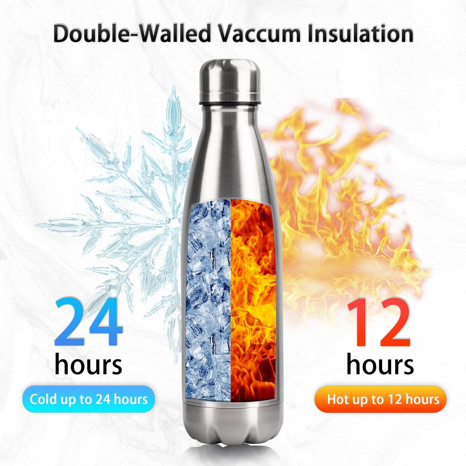 YEBTS Life 17oz bottle with screw lid prevents leaks during travel.