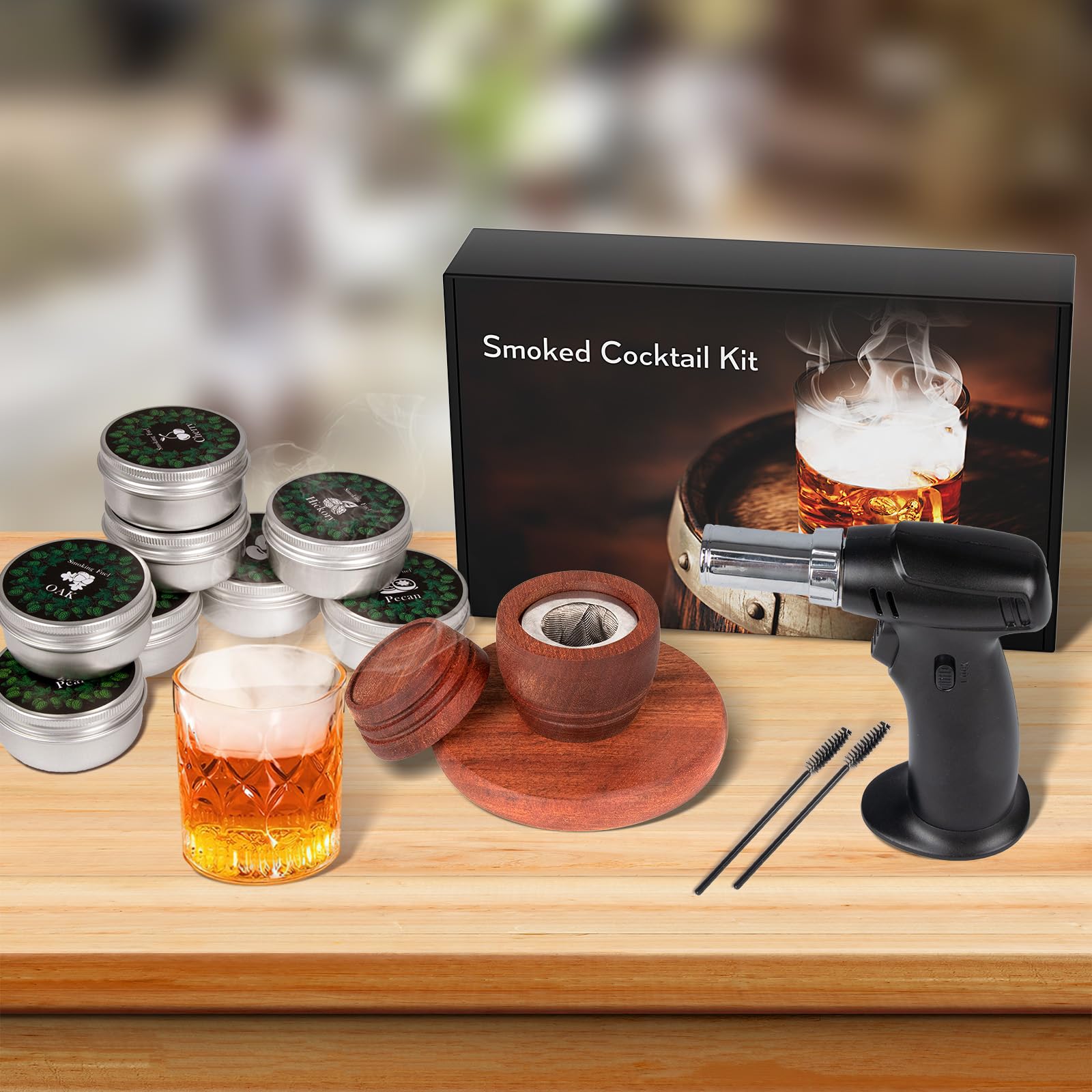 Yecuip torch setup guide highlights quick, smoky infusion.