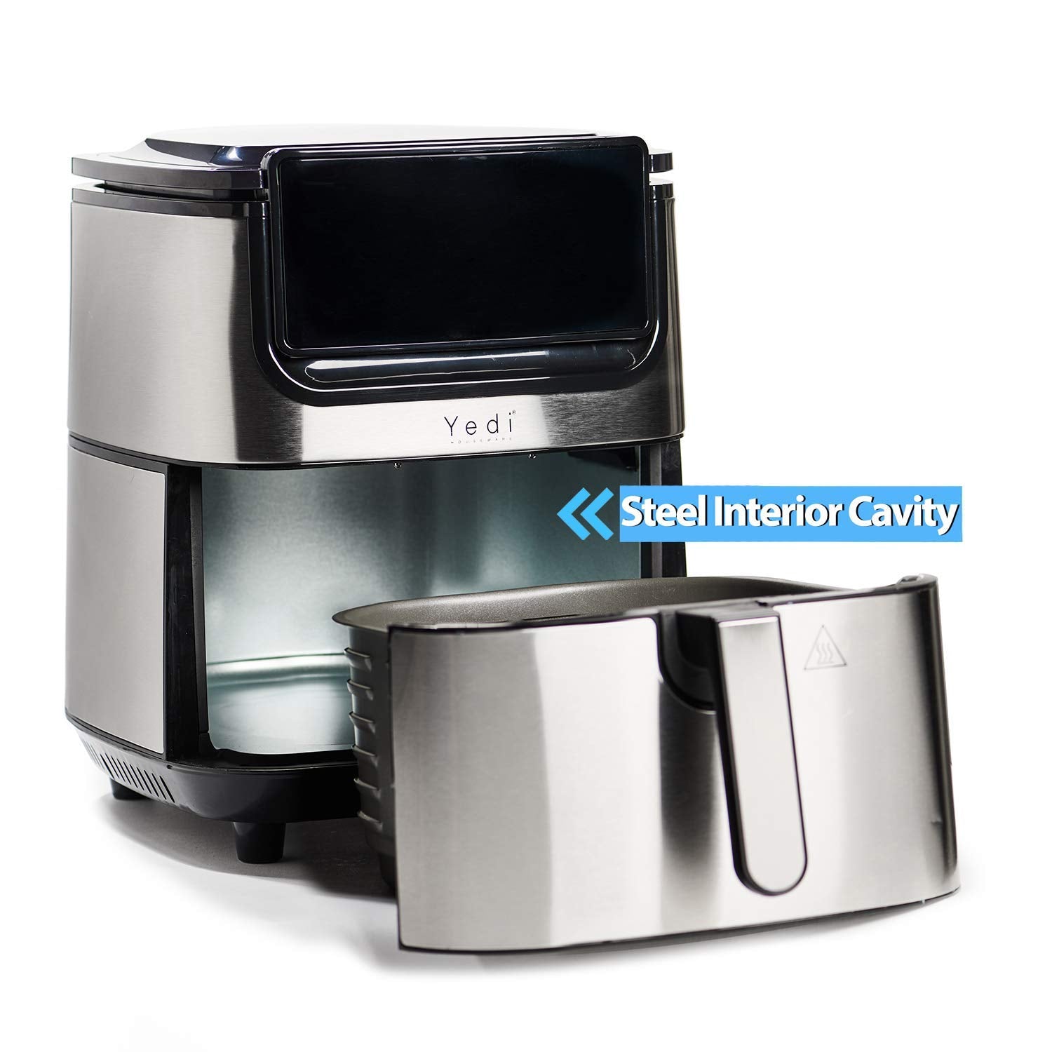 Yedi Evolution LCD display with dehydration mode simplifies presets and precise timing.