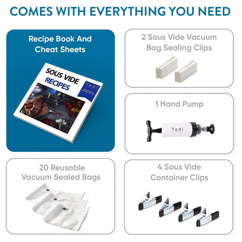 Yedi Houseware Infinity Deluxe Accessory Kit includes all-in-one tools.