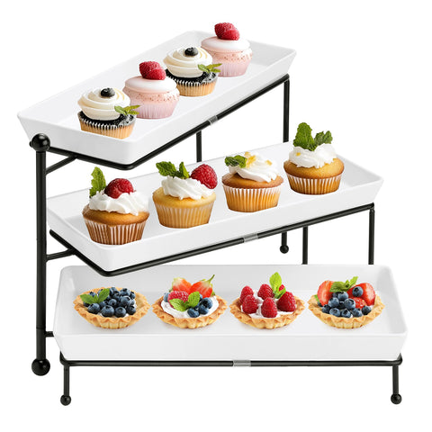 Yedio 3-tier foldable stand for elegant party displays