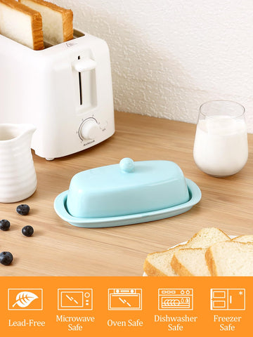 Yedio butter dish on kitchen counter complements modern decor