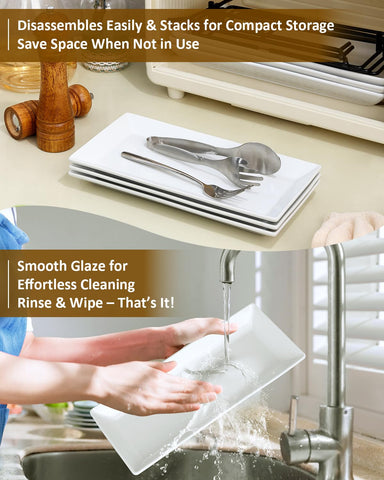 Yedio microwave, oven, and dishwasher-safe trays for convenient everyday use