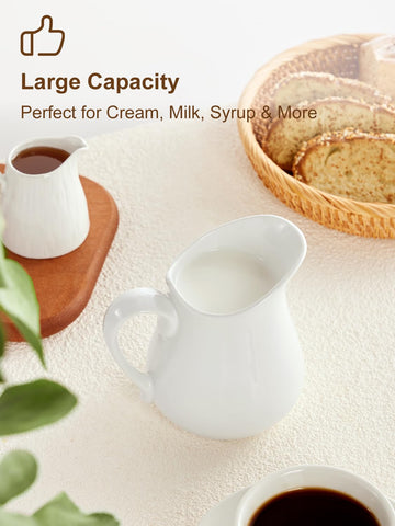 Yedio 17 oz capacity creamer pitcher for cream, milk, syrup, and sauces