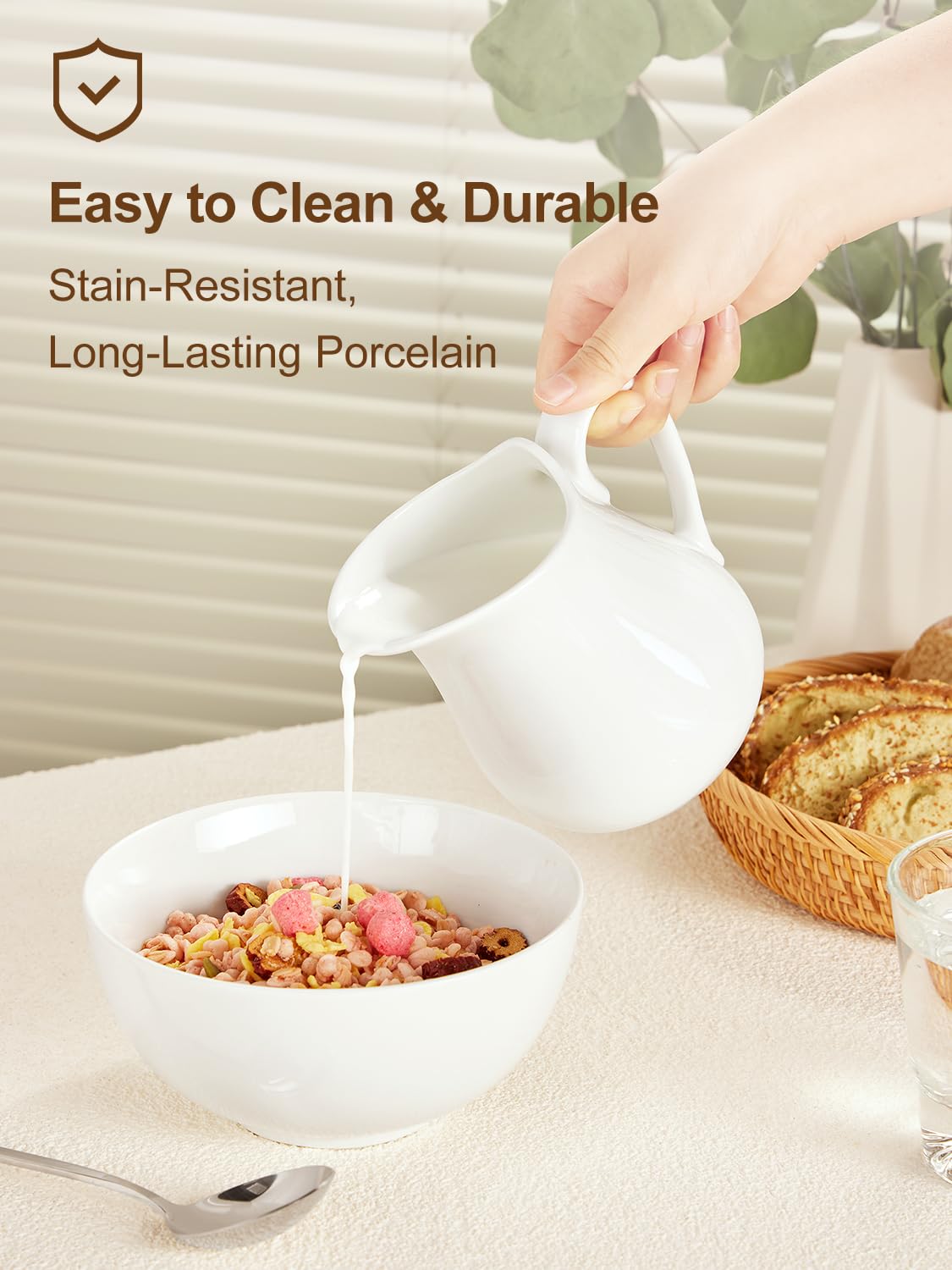 Yedio microwave-safe creamer pitcher for reheating small portions