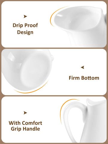 Yedio creamer fits any table setting for versatile serving