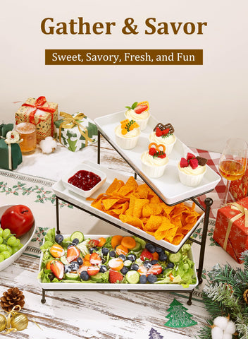 Yedio rotatable metal stand enables adjustable serving angles