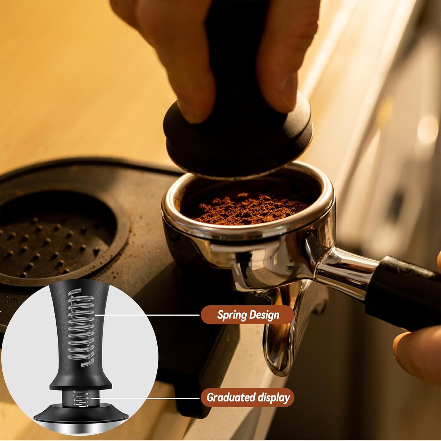 Yeelan 58mm set presents a complete espresso tools collection