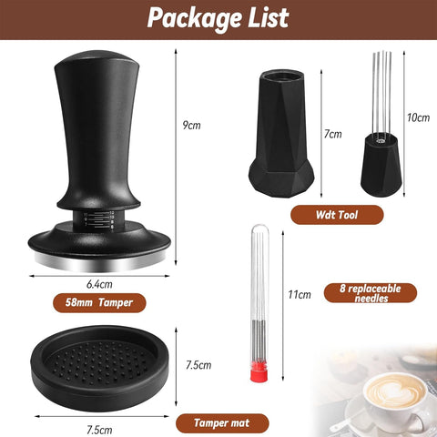Yeelan tamper with stainless steel base for durability