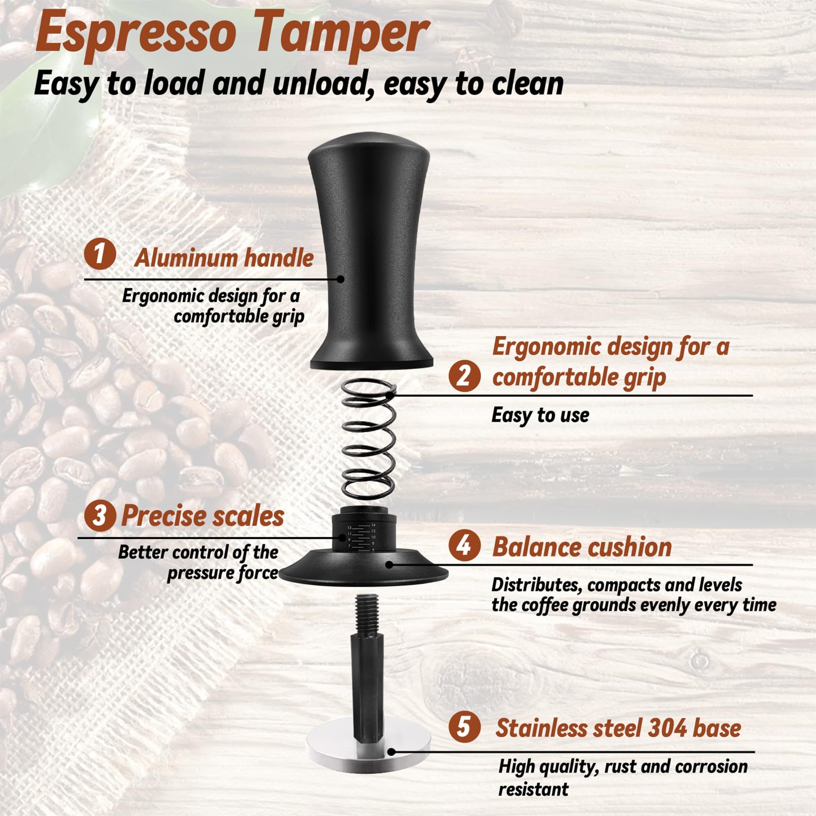 Yeelan tamper mat protects countertops during tamping sessions.