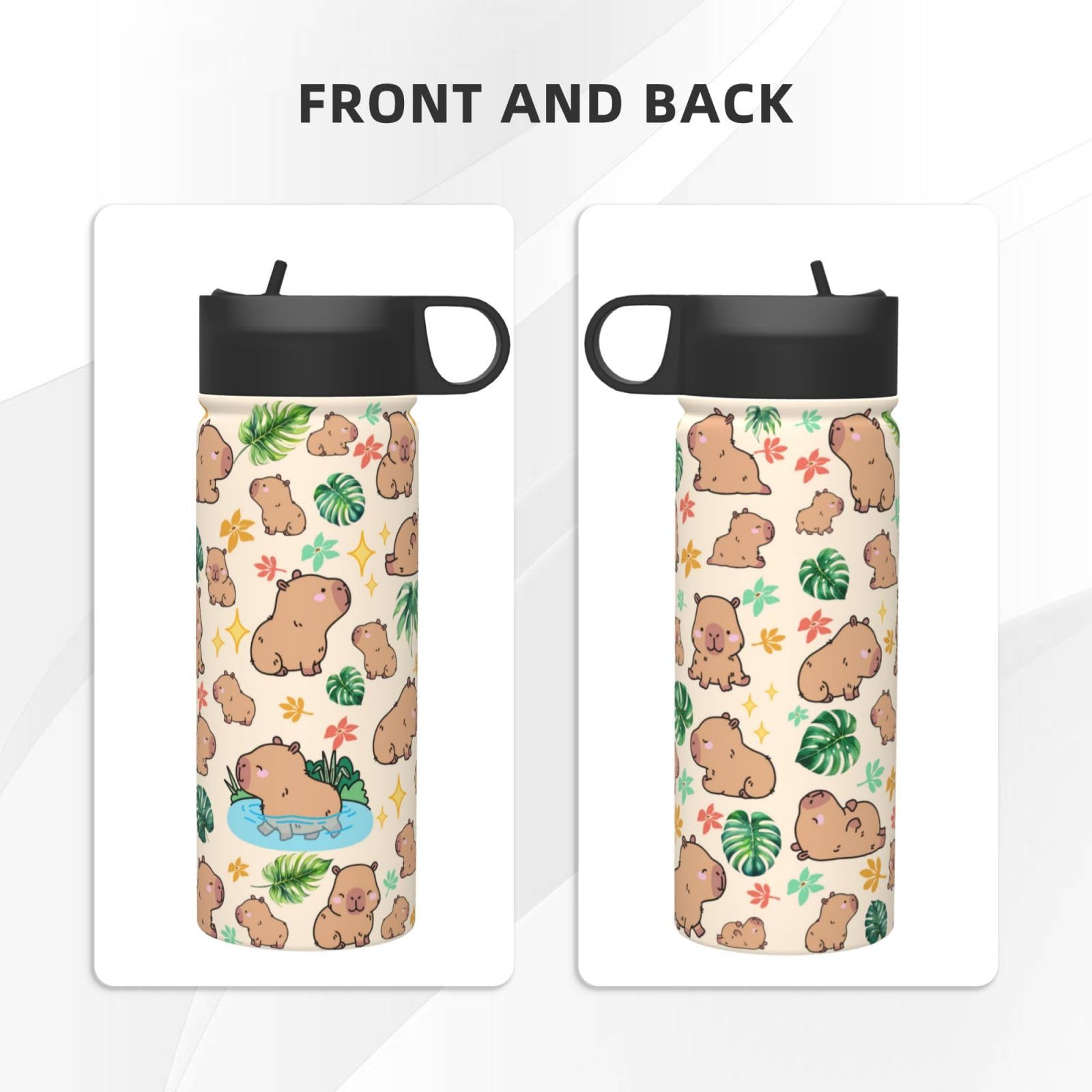 Yegonggong Capybara Gifts Tumbler stainless interior preserves flavor safely.