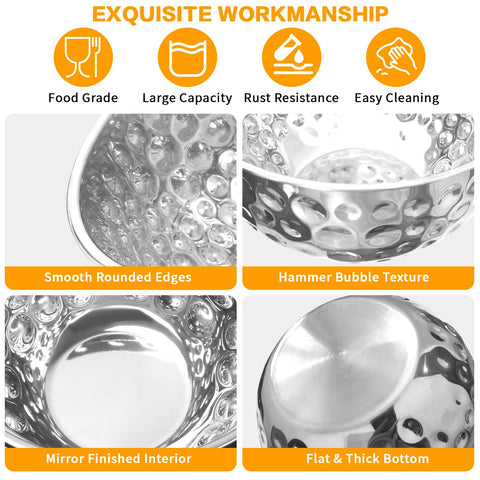 YEJZXY 4.2 qt bowl, mirror interior for clear ingredient visibility.