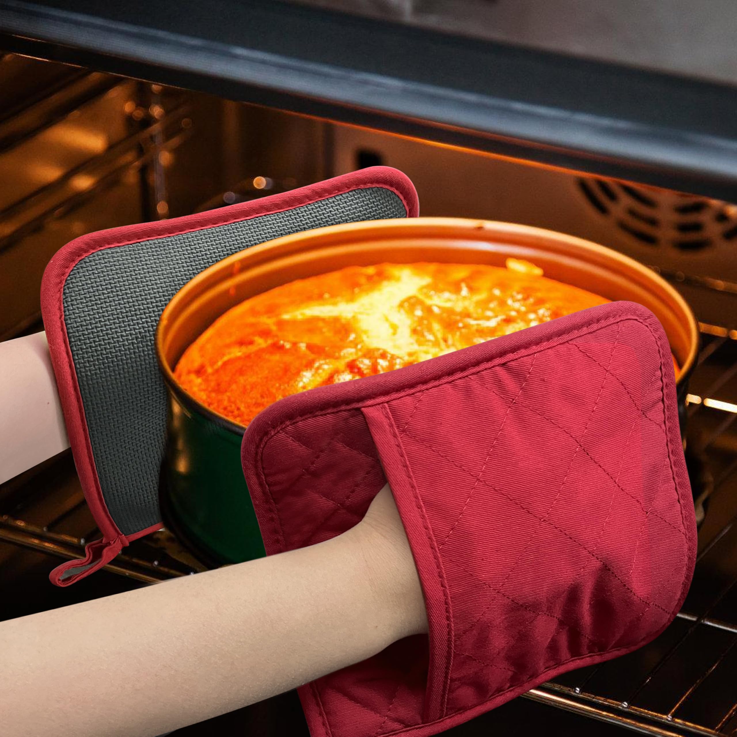 YEKOO flat heat pad used as countertop protector.