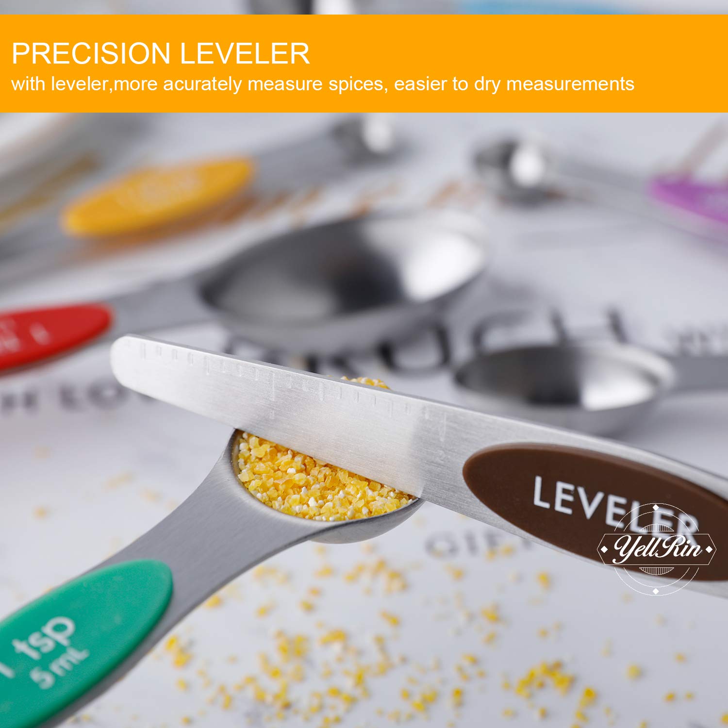 YellRin bottle-mouth-fit ends fit most jars for precise small-amount dosing.