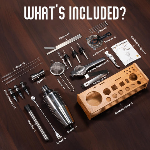 Yelusonw gift box cocktail kit ideal for celebrations.