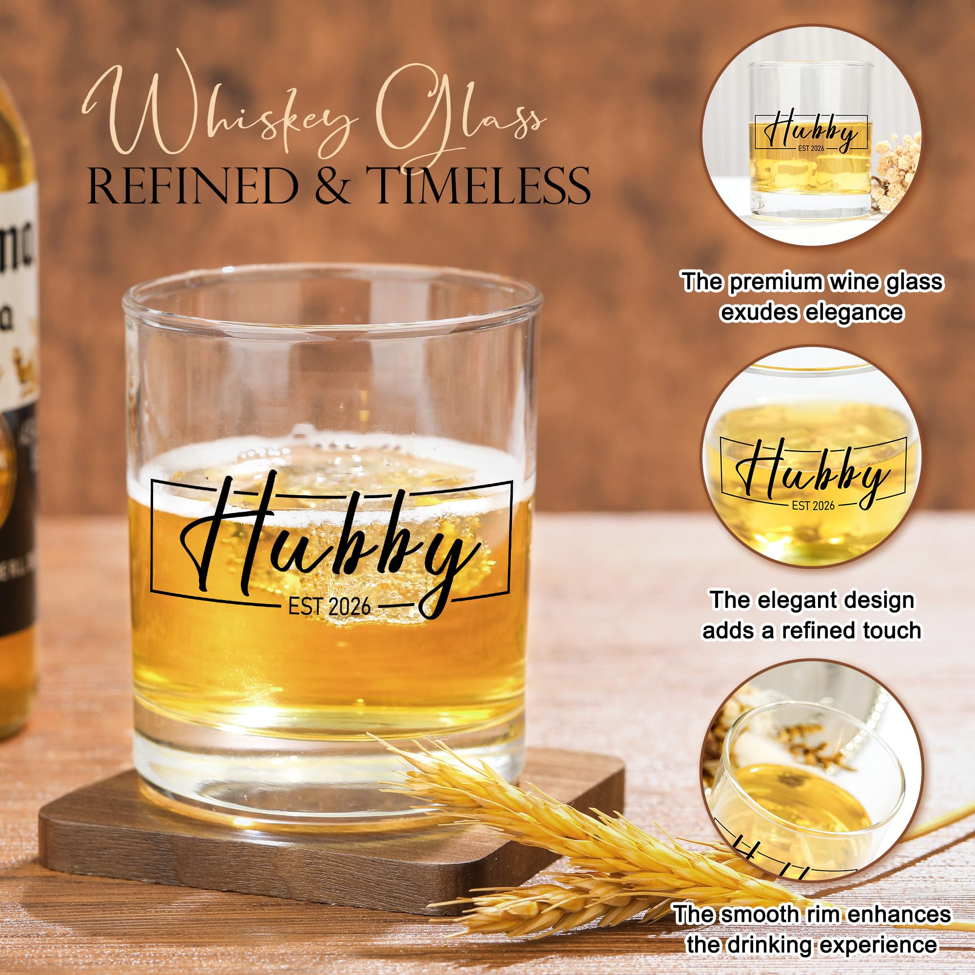 YENCHORN Hubby whiskey glass close-up showcasing timeless design