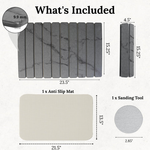 Yenyra compact mat rolls or folds for storage in small spaces
