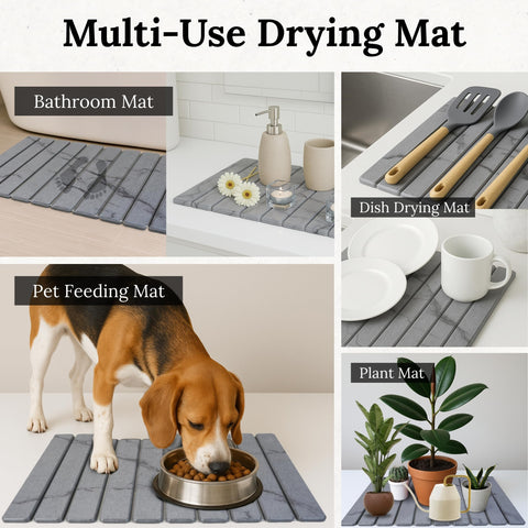 Yenyra stylish marble-look mat doubles as counter surface