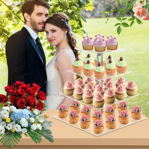 YestBuy cupcake tower assembled with durable acrylic for long-lasting use