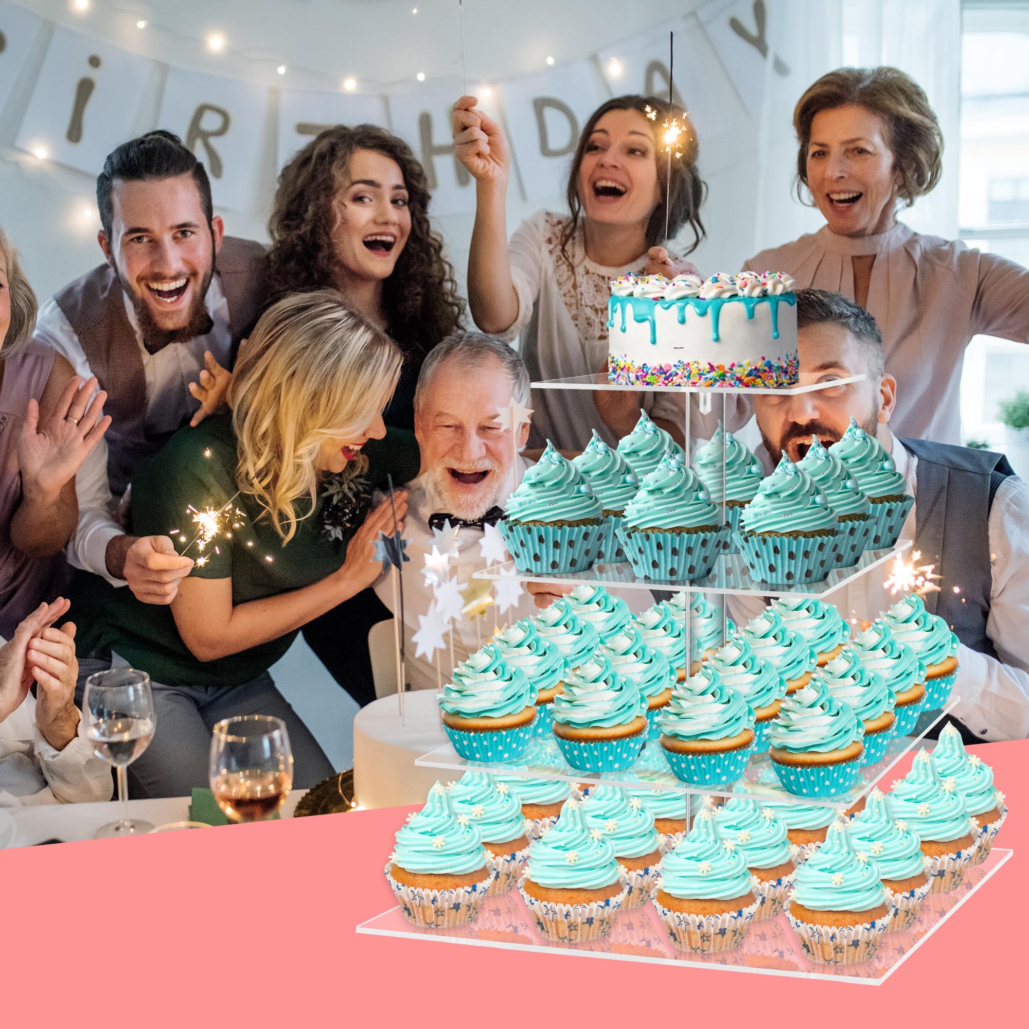 YestBuy LED light garland adds ambient glow to dessert setup