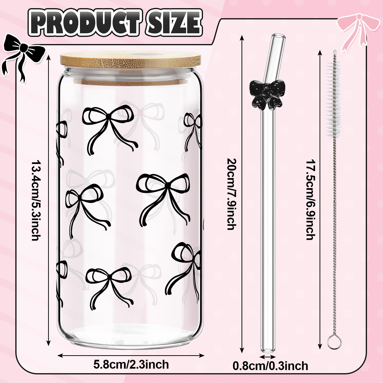 Yetene bamboo lids and glass straws provide secure spill protection