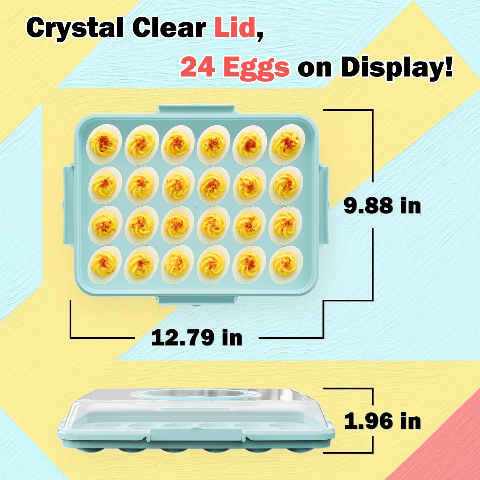 YETESON stackable fridge egg trays save kitchen space and organization.