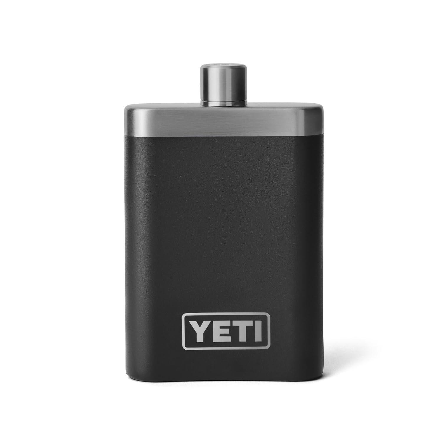 YETI 7 oz Flask and Funnel black open cap detail