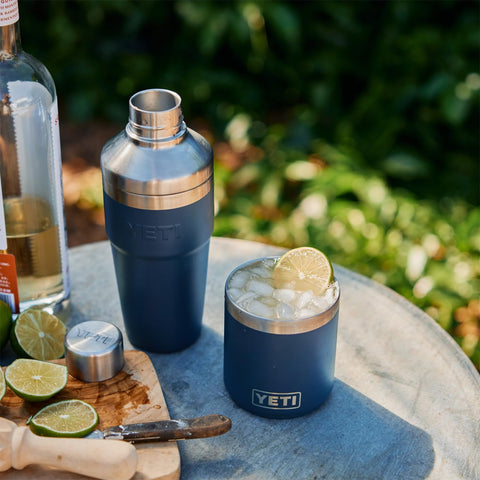 YETI cocktail shaker lid is dishwasher safe for easy cleanup after entertaining