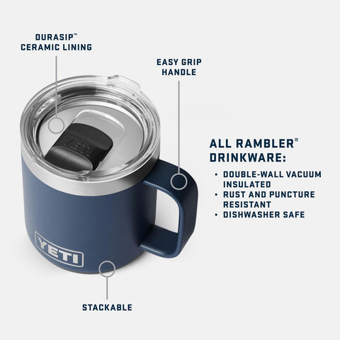 YETI Rambler with MagSlider lid shown for secure sipping on the go