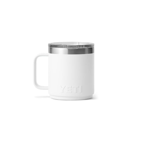 White finish of YETI Rambler in a bright kitchen setting