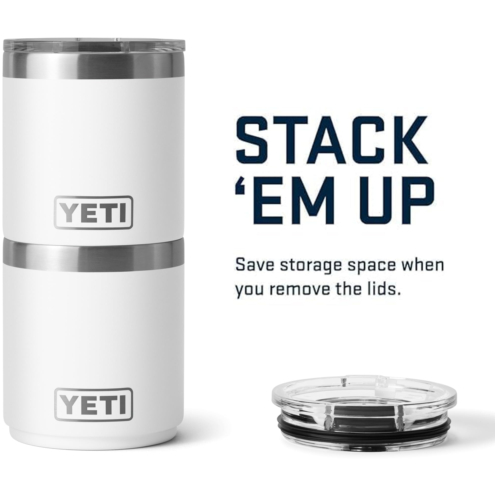 YETI Rambler 10 oz Lowball 2.0 compact fits bags and cup holders.