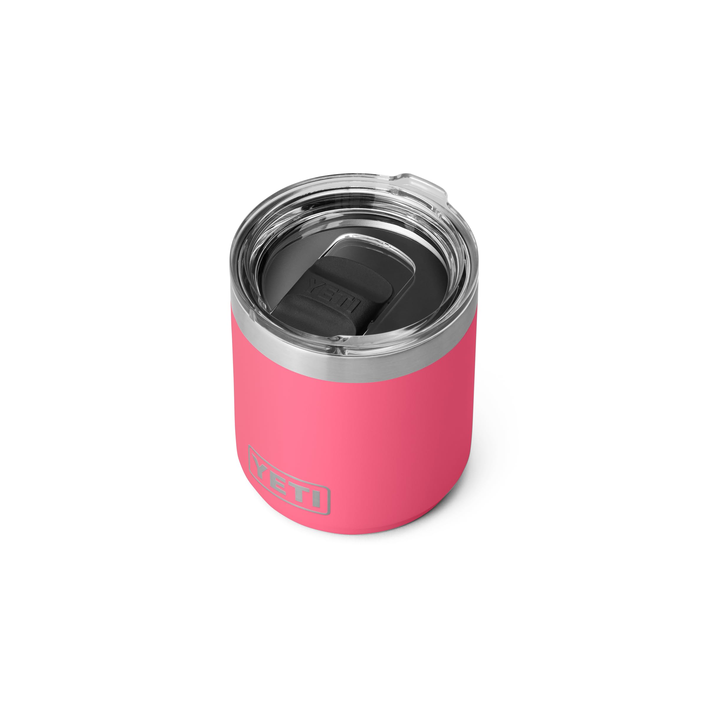YETI Rambler 10 oz Lowball 2.0 stainless steel resists dents and drops.