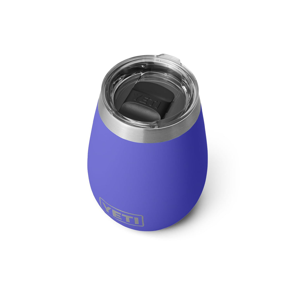 YETI Rambler 10 oz Wine Tumbler with MagSlider lid for secure magnetic sealing.