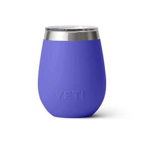 YETI Rambler 10 oz Wine Tumbler No Sweat design keeps hands dry outdoors.