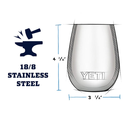 YETI Rambler white wine tumbler with MagSlider lid for secure sipping