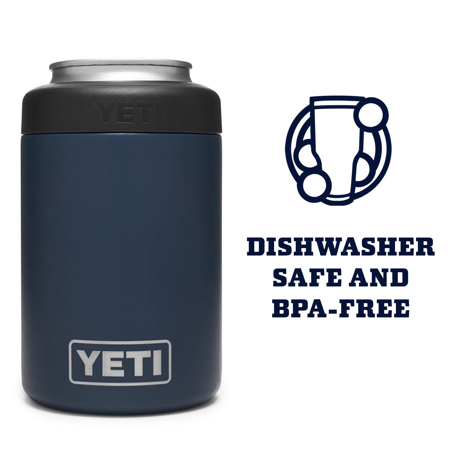 Duracoat Navy finish on YETI Colster resists chipping in rugged environments