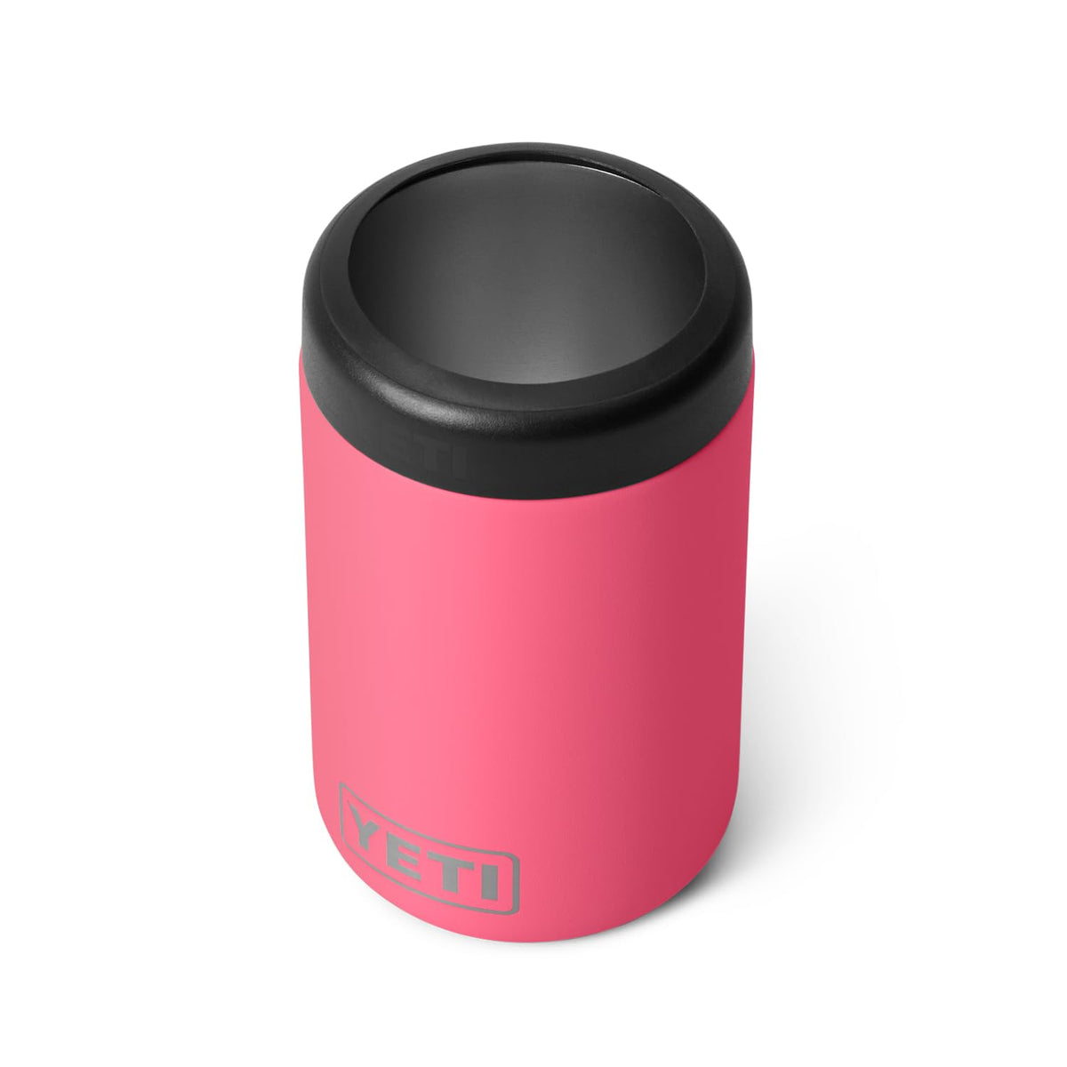 YETI Rambler Colster Tropical Pink keeps standard cans cold on the go.