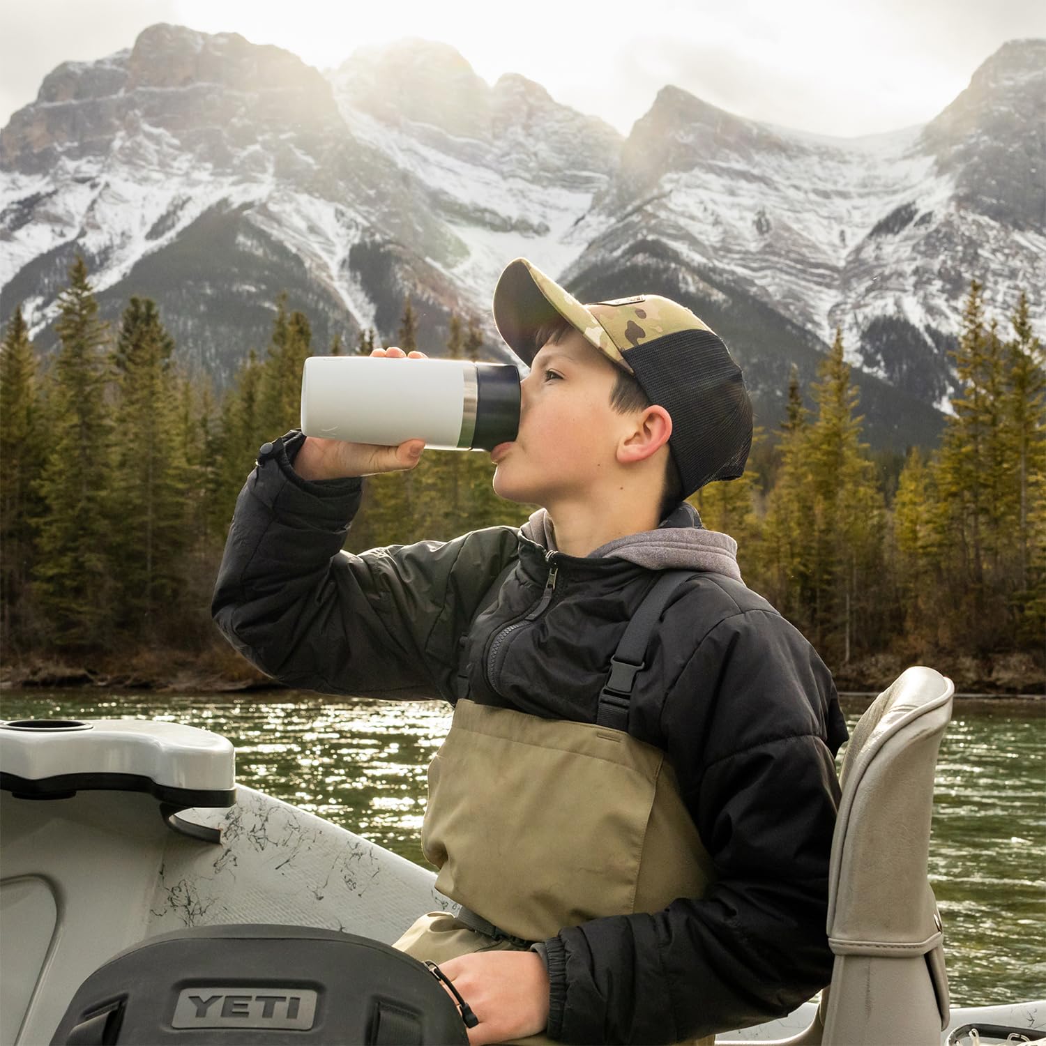 YETI Rambler cap 360 leakproof capable of spill-free sipping from any angle