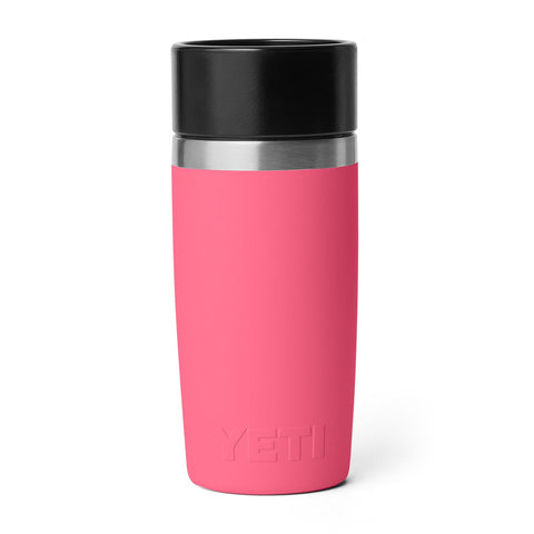 YETI Rambler tropical pink bottle in urban carry scenario