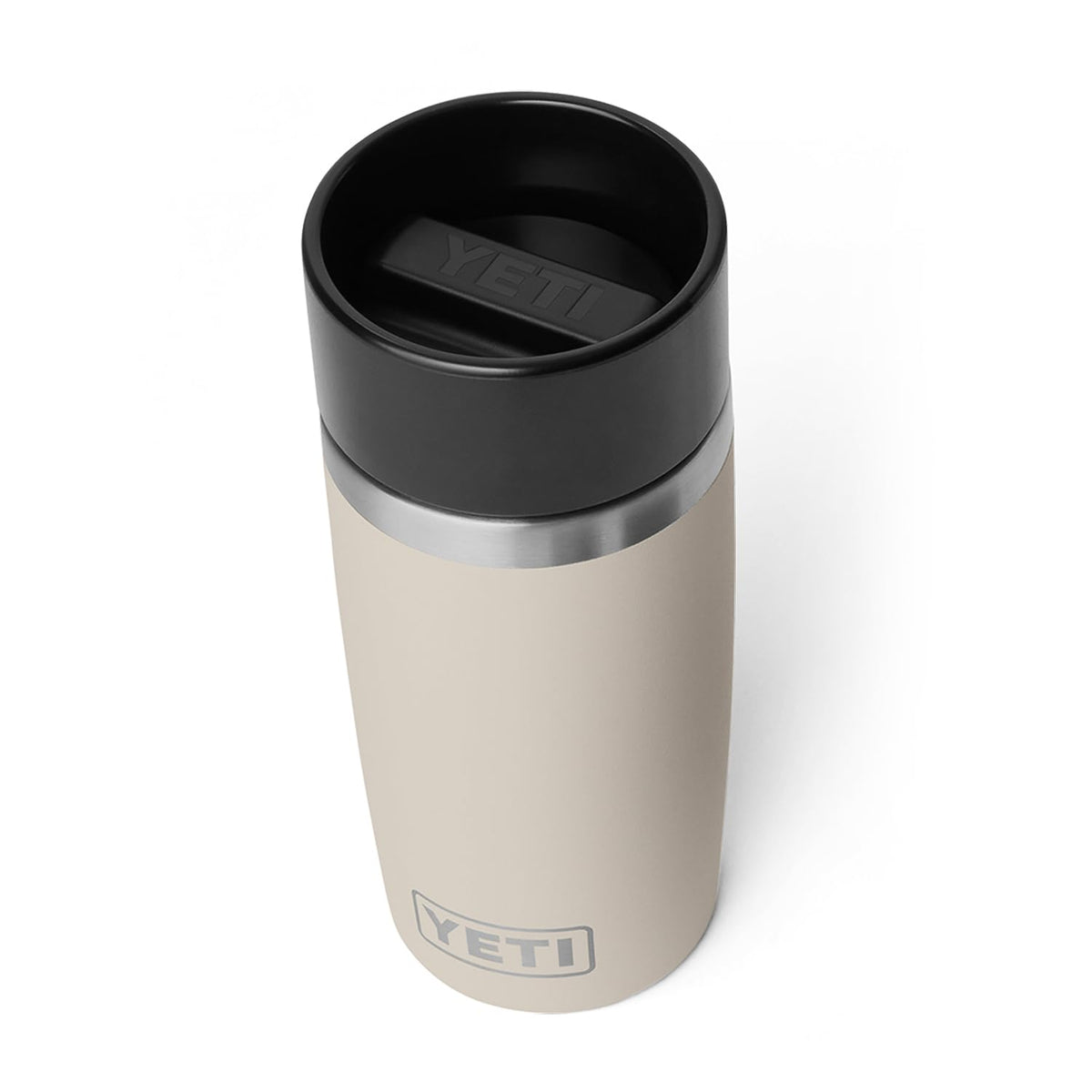YETI Rambler 12oz travel bottle front view, ideal for on-the-go hydration