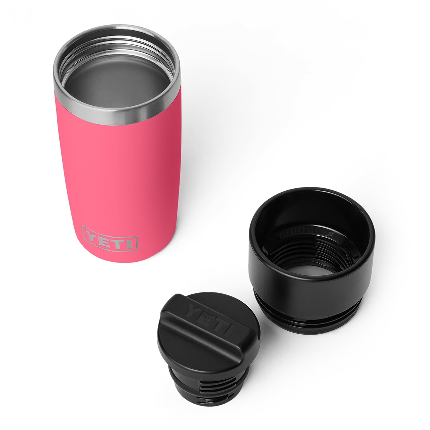 YETI Rambler stainless steel interior highlighting durable 18/8 construction