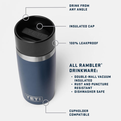 YETI Rambler tropical pink cap close-up showing 360° leakproof design